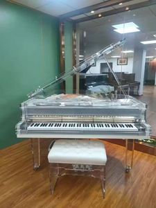 Piano Grand Modèle OEM/ODM, Dernier Modèle, Clavier Professionnel Transparent en Cristal Triangulaire pour la Maison, Instruments de Musique - Product Image 4