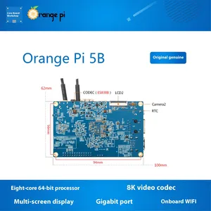 Scheda di Sviluppo Orange Pi 5B Ruixin <span class=keywords><strong>Micro</strong></span> 3588S Memoria 4G/8G/16GB Processore a 64 bit con Funzione di Comunicazione Wireless Aggiunta - Product Image 5