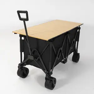 2024 Heavy Duty Outdoor Camping Cart Portable Heavy DutyFoldable Garden Tool Folding Garden Beach Wagon Stroller