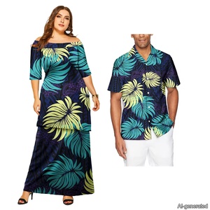 <span class=keywords><strong>Vestito</strong></span> per coppie set Samoa tribale polinesiano da donna <span class=keywords><strong>vestito</strong></span> e gli amanti migliori degli uomini abbinati - Product Image 4