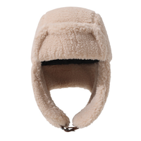 QJ OEM Gorro Ushanka Térmico Cálido de Invierno 2026, Novedad, Gorro Lei Feng de Terciopelo de Trigo, Gorra de Invierno Cortavientos Casual con Orejeras