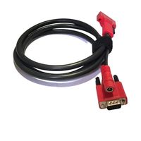 Cable OBD2 profesional de fábrica, conector doble personalizado de 15 Pines, hilo externo rojo, Cable OBDII Y de goma para máquina electrónica