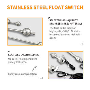 कारखाने प्रत्यक्ष बिक्री अनुकूलन योग्य स्टेनलेस स्टील फ्लोट स्तर स्विच के लिए एकल/डबल बॉल के साथ स्विच - Product Image 5