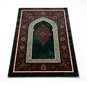 Alfombra de Nailon para <span class=keywords><strong>Mezquita</strong></span>, Rollo de Alfombra de Pared a Pared, Antibacteriana, Resistente al Desgaste, Alfombra de Oración Islámica Geométrica para Proyectos de Mezquitas - Product Image 4