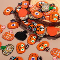 Lot de 10 pendentifs tendance LZW pour Halloween, breloques créatives fantôme et citrouille en acrylique imprimé, pour la fabrication de bijoux DIY et colliers