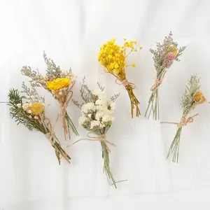 Grosir buket bunga kering kecil lucu dekorasi buket bunga kering mini berkualitas tinggi