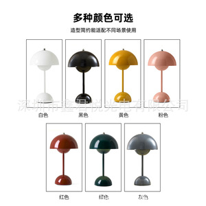Modern Mushroom <b>Table</b> <b>Lamp</b> White Plastic <b>Touch</b> Control LED Eye Caring Bedside Light - Product Image 5