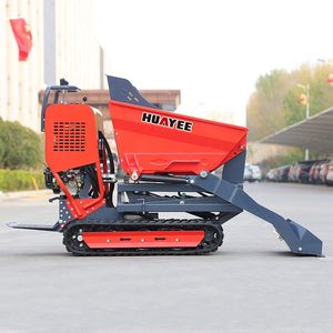 Бензиновый мини-бетонный самосвал, бесплатная доставка, портативный гидравлический самосвал, высокоэффективный гусеничный самосвал - Product Image 3