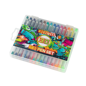 Set <span class=keywords><strong>de</strong></span> Regalo <span class=keywords><strong>de</strong></span> Bolígrafos <span class=keywords><strong>de</strong></span> Gel <span class=keywords><strong>de</strong></span> 30 Colores con Diseño <span class=keywords><strong>de</strong></span> Logotipo Tecnológico Atractivo, Empaquetado en Caja <span class=keywords><strong>de</strong></span> PP - Product Image 2