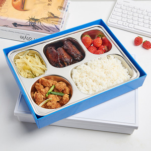 Boîte à bento de style japonais de la marque Double Swords, boîte à lunch pour étudiants, boîte à bento compartimentée, isolée, grande capacité. - Product Image 1
