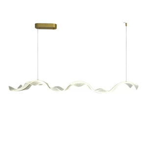 Lámpara colgante creativa artística acrílica de cinta Boyid Ideal para restaurante de recepción de hotel de sala de té. Nueva iluminación estilo chino - Product Image 1