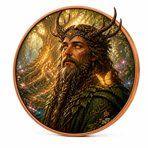 Moneda Conmemorativa Druida <span class=keywords><strong>Alma</strong></span> <span class=keywords><strong>de</strong></span> la Naturaleza - Moneda Coleccionable <span class=keywords><strong>de</strong></span> Cobre <span class=keywords><strong>de</strong></span> 40 mm - Moneda con Arte <span class=keywords><strong>de</strong></span> Espíritu del Bosque para Regalo y Decoración - Product Image 6