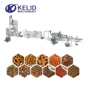 Large Capacity 3ton/h Pet Food Processing Line Dry Dog Cat Kibble Food Production Plant