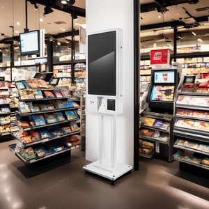 Indoor Self Service Payment Machine Canteen 23.8&quot; <strong>Android</strong> System Fast Food Touch Kiosk POS - Product Image 6