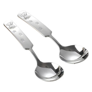 Cuchara para niños Koala, cuchara de acero inoxidable con cabeza profunda y mango corto para comer, para bebés de 0 a 12 meses - Product Image 5