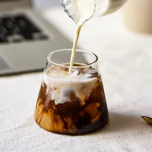 Vaso de cristal de estilo japonés resistente al calor, para whisky, café iced, bebida fría