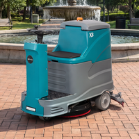 Nettoyeur de sols compact automatique GIYO X8 avec lame d'aspiration auto-ajustable et raclette moulée intégrée