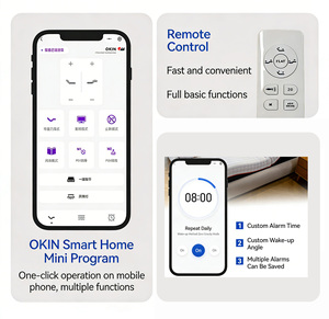 Base de Cama Inteligente Ajustable con Control por Aplicación Bluetooth, Colchón de Espuma Viscoelástica Tamaño King, Certificación CE/ISO, para Apartamentos y Hogares, OEM - Product Image 2