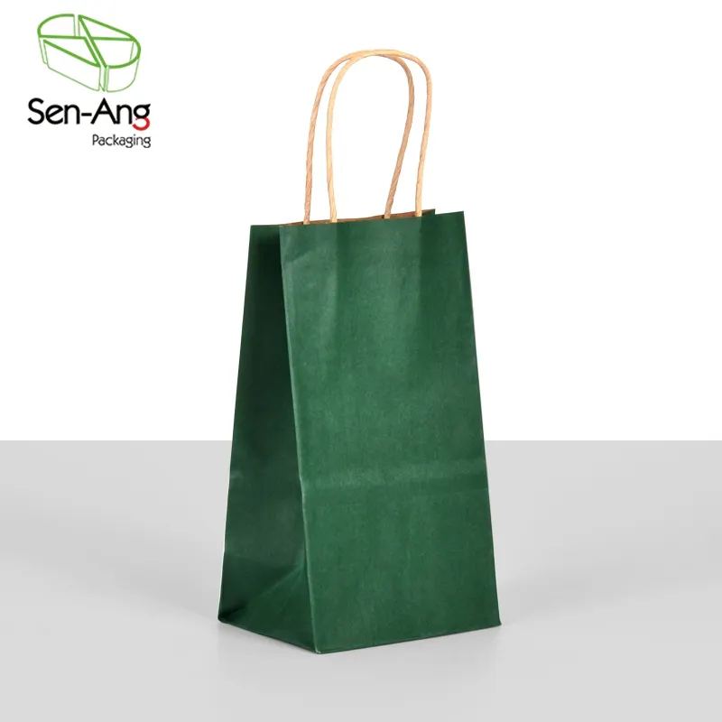 SenAng03 Factory Wholesale Toy Washable Kraft Storage Floral Coffee Paper Bag