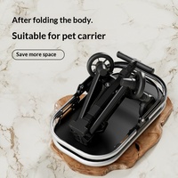 Carrito para Mascotas de Aleación de Magnesio, Desmontable, Plegable, 3 en 1, con Portaequipajes Trasero para Bicicleta