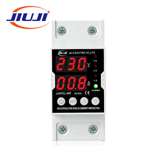 Dispositif de protection contre les surtensions JIUJI AC 110V 220V, mini disjoncteur de tension OUVP 40A, interrupteur à bouton, protecteur de tension - Product Image 1