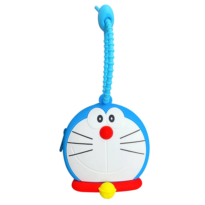 Baimao Haute qualité anime Doraemon anime portefeuille pvc clé pendentif cadeau promotionnel d'entreprise