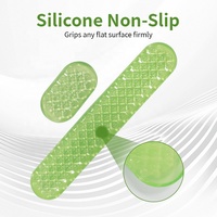 Tapis de souris en gel de silicone transparent à texture grainée avec repose-poignet, ensemble de petits tapis de clavier mignons pour le gaming, la maison et le bureau