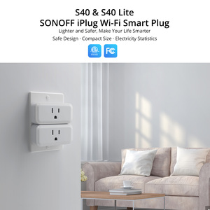 <span class=keywords><strong>Enchufe</strong></span> Inteligente WiFi S40 <span class=keywords><strong>SONOFF</strong></span> Lite Tipo B 15A, <span class=keywords><strong>Mini</strong></span> <span class=keywords><strong>Enchufe</strong></span> WiFi con Control Remoto por Voz a través de R5, Compatible con Alexa, Google y EWeLink - Product Image 2