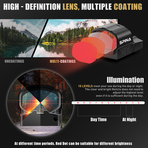 SPINA OPTICS 1x20 Energía solar impermeable 7 niveles miras de punto rojo - Product Image 5