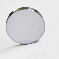 Lentille convexe en verre optique à surface frontale argentée personnalisée, réfléchissante pour les accessoires d'équipement laser 340-360 nm