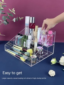 Bước Acrylic lưu trữ hiển thị Hộp Mỹ phẩm nước hoa trong suốt kệ hiện vật lớp máy tính để bàn Acrylic hiển thị đứng - Product Image 4