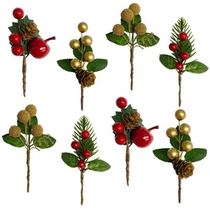 Types de grandes brindilles de Noël réalistes avec LED individuelles, en or et en forme de <span class=keywords><strong>sapin</strong></span>, pour remplacement de conifères artificiels, avec mémoire de forme - Product Image 1