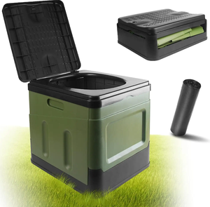 Hot Selling Camping Self-driving Car Outdoor <strong>Toilet</strong> Portable <strong>Deodorant</strong> Emergency Folding <strong>Toilet</strong> - Product Image 1