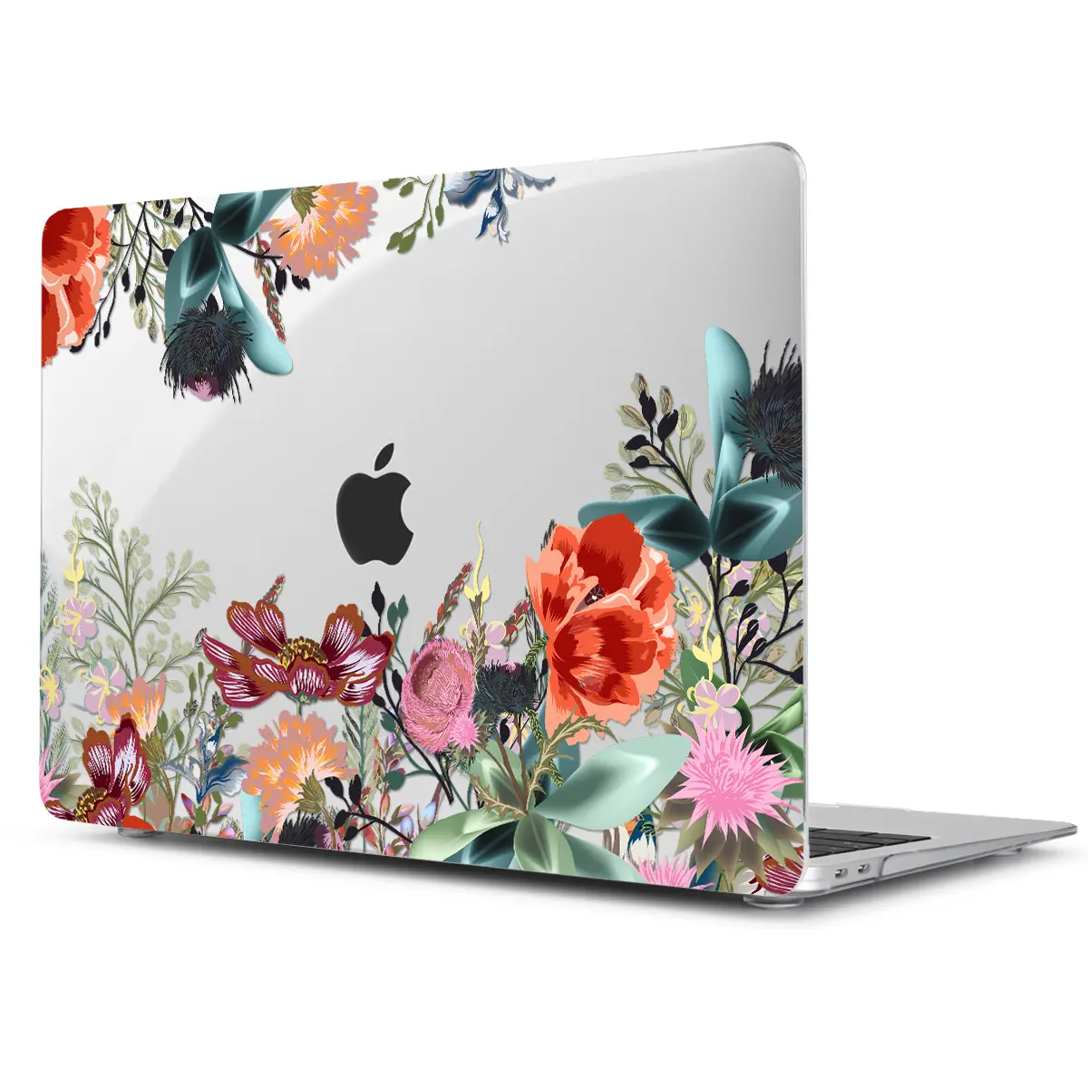 Hard Crystal Floral Case For MacBook Air 12 /air 13 2020 A2337 retina pro 13.3 15 16 touch bar A2338 Flowers Laptop Case Sleeve