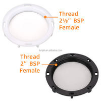 Bouchon d'étanchéité robuste pour réservoir IBC de 2 pouces (50 mm) avec filetage femelle BSP de 2-1/8 pouces (54 mm) pour couvercle de citerne industrielle de 1000 L