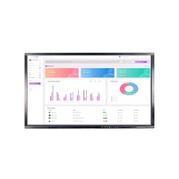 Système double tout-en-un PC Écran tactile interactif Tableau blanc interactif pour salle de classe 65'' 75'' 85'' 86'' Tableau blanc LED noir 50KGS