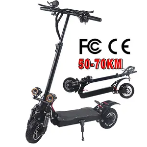 M1 Pro 10inch Off Road Foldable Tire Dual Motor Electric Scooter 1000w 60v22.5ah Adult 2400w Eu Us Warehouse