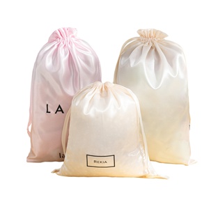 Factory Wholesale Satin Drawstring Bags High Quality Custom Logo Cosmetic <b>Storage</b> Packaging Jewelry Bag Gift - Product Image 1