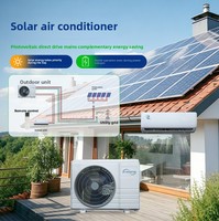 Condizionatore Solare R410A 1/1.5/2HP Inverter a Trasmissione Diretta PV Solo Raffreddamento Controllo Smart APP Risparmio Energetico 9000BTU EER 4.5 Per Casa
