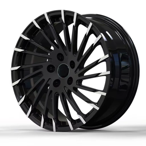 Nuevas Llantas Deportivas de Aleación de Aluminio Forjado con Acabado Cepillado Negro Brillante, PCD 5x114.3mm, de 17-22 Pulgadas, Multirradio, para 3 Autos de Pasajeros - Product Image 3