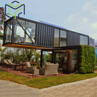 Maison magique Maisons conteneurs de luxe de 40 pieds Conteneur d'expédition modifié Conceptions de maisons et plans d'étage pour hôtels en acier