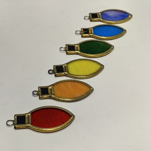 Tùy chỉnh làm bằng tay kính màu đèn giáng sinh đầy màu sắc trang trí thủy tinh giáng sinh trang trí bóng đèn treo & Bán Lẻ hiển thị - Product Image 5