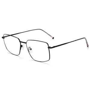 Montures de lunettes carrées en métal gris Jack Me2010, monture complète, verres anti-reflets, unisexe, design moderne - Product Image 4