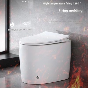 Hiện đại Glossy trắng gốm một-mảnh đôi Flush washdown nhà vệ sinh thiết bị vệ sinh cho phòng tắm tầng gắn nhà máy-trực tiếp - Product Image 4