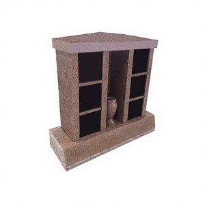 Proveedores y fabricantes de nichos de columbario de granito, 2 nichos de columbario de granito gris + columbario con puertas negras - Product Image 3
