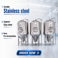 Fermenteur de brassage en acier inoxydable 304 de 600 L pour la production de bière artisanale/la fermentation avec enveloppe de refroidissement et la production d'alcool