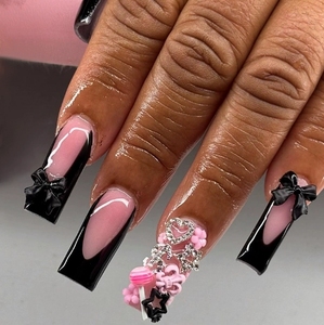 Nouveauté, 24 pièces, ongles mécaniques, ongles artificiels, vente en gros de faux ongles longs style français, cercueil à presser - Product Image 3