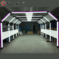 Lumière Tunnel LED de polissage de voiture, stand et lumière de séparation au Center du véhicule, éclairage d'atelier seg1009b, 2 pièces