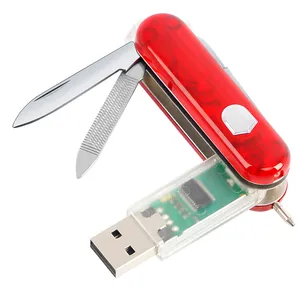 Giao Hàng Nhanh Tùy Chỉnh USB Flash Drive 4GB 8GB 16GB 32GB 64GB 128G USB 2.0 3.0 Cho Thụy Sĩ Suisse Quân Đội Dao Hình Dạng