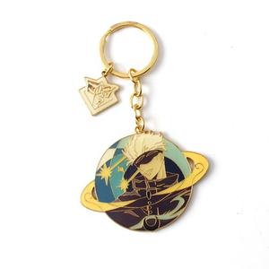 2024 Popular minimalista en blanco de alta calidad llavero portátil se puede personalizar patrón Logo Metal llavero - Product Image 1